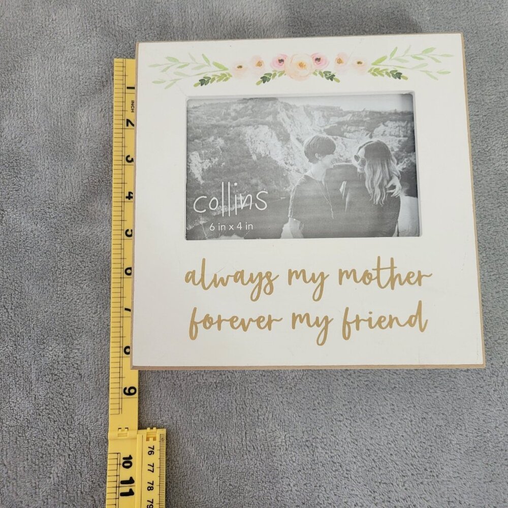 "Mother's Day" Collins White Photo Frame 4x6 Mom Friend Square Wall Decor S93E - Picture 2 of 9